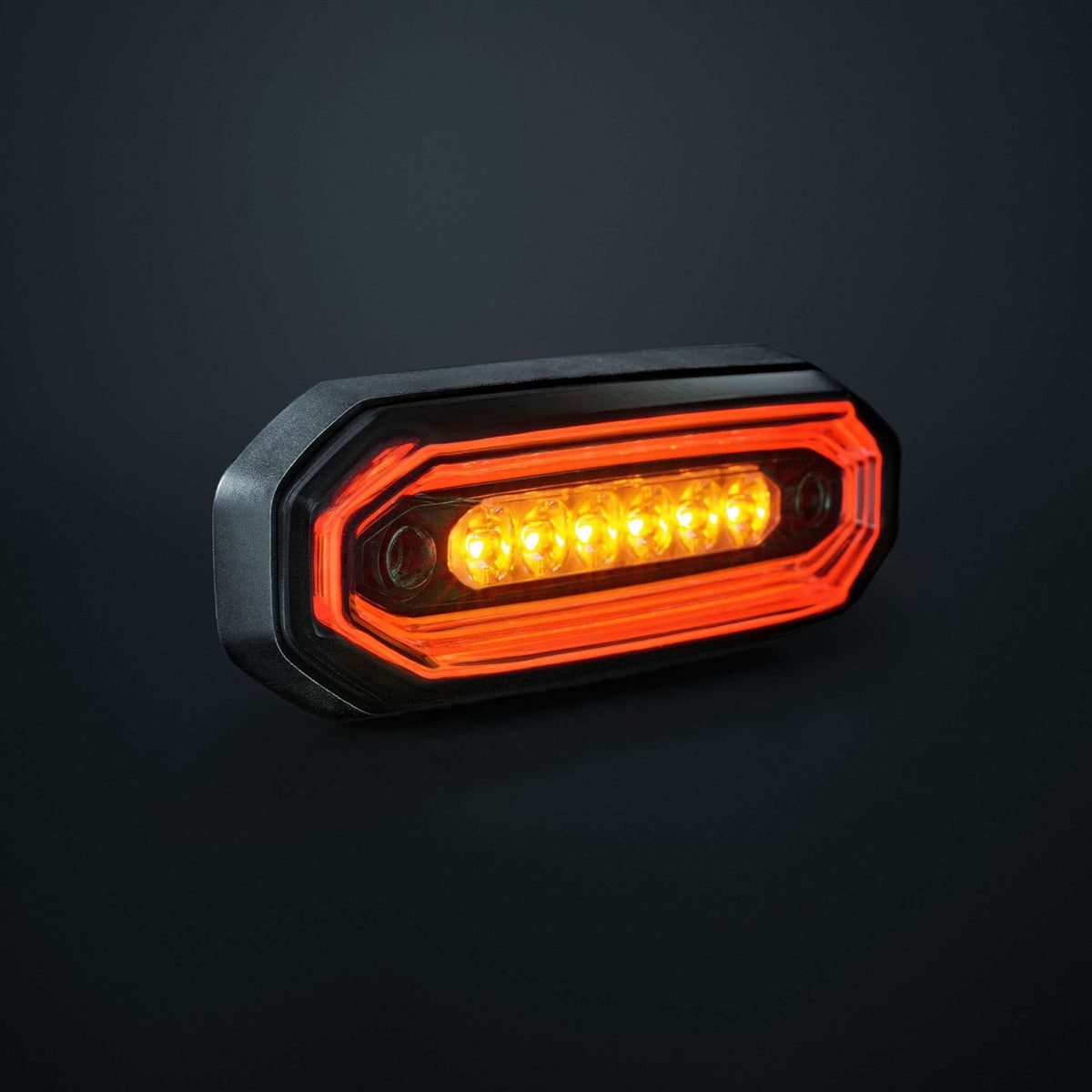 Strands FOR9T AURA FEU D'AVERTISSEMENT DIRECTIONNEL 6 LED rouge/orange
