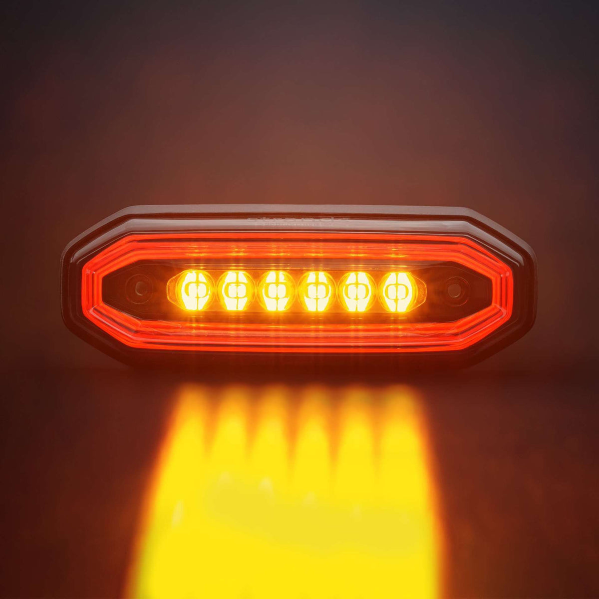 Strands FOR9T AURA FEU D'AVERTISSEMENT DIRECTIONNEL 6 LED rouge/orange