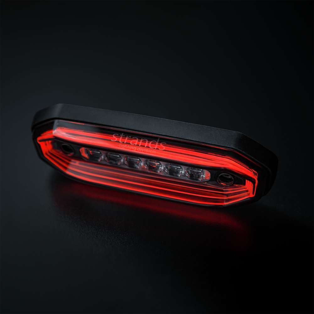 Strands FOR9T AURA FEU D'AVERTISSEMENT DIRECTIONNEL 6 LED rouge/orange