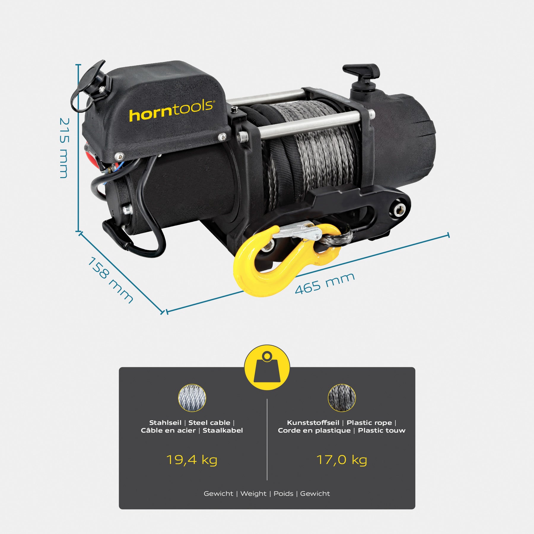 Winch Kappa 2.3 tons