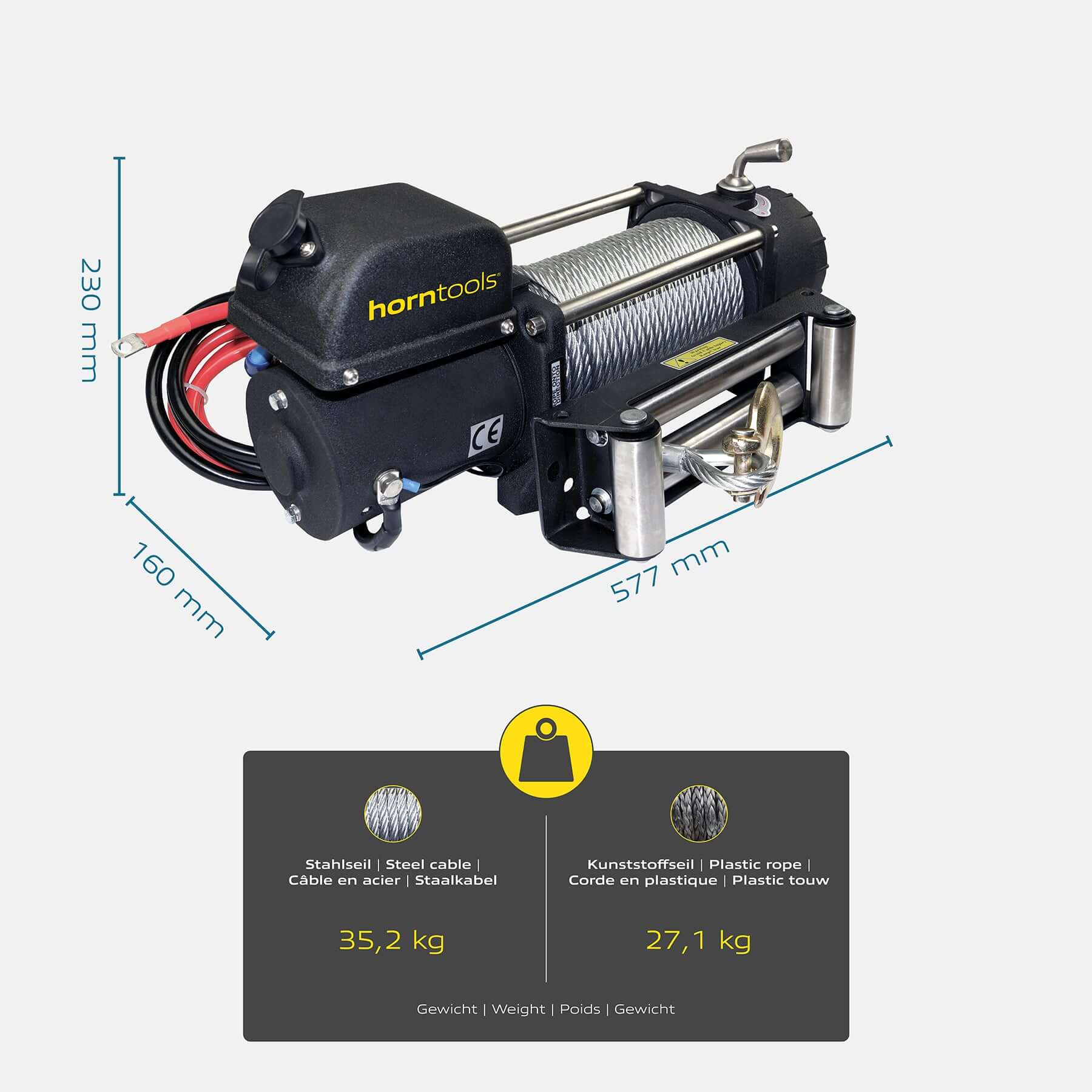 Treuil électrique à câble Alpha 5,4 tonnes Quick