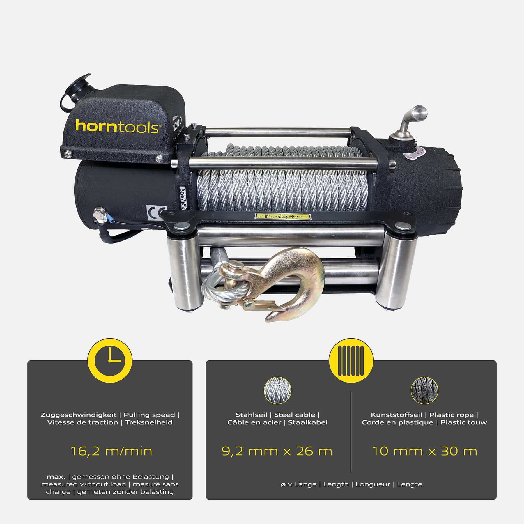 Treuil électrique à câble Alpha 5,4 tonnes Quick