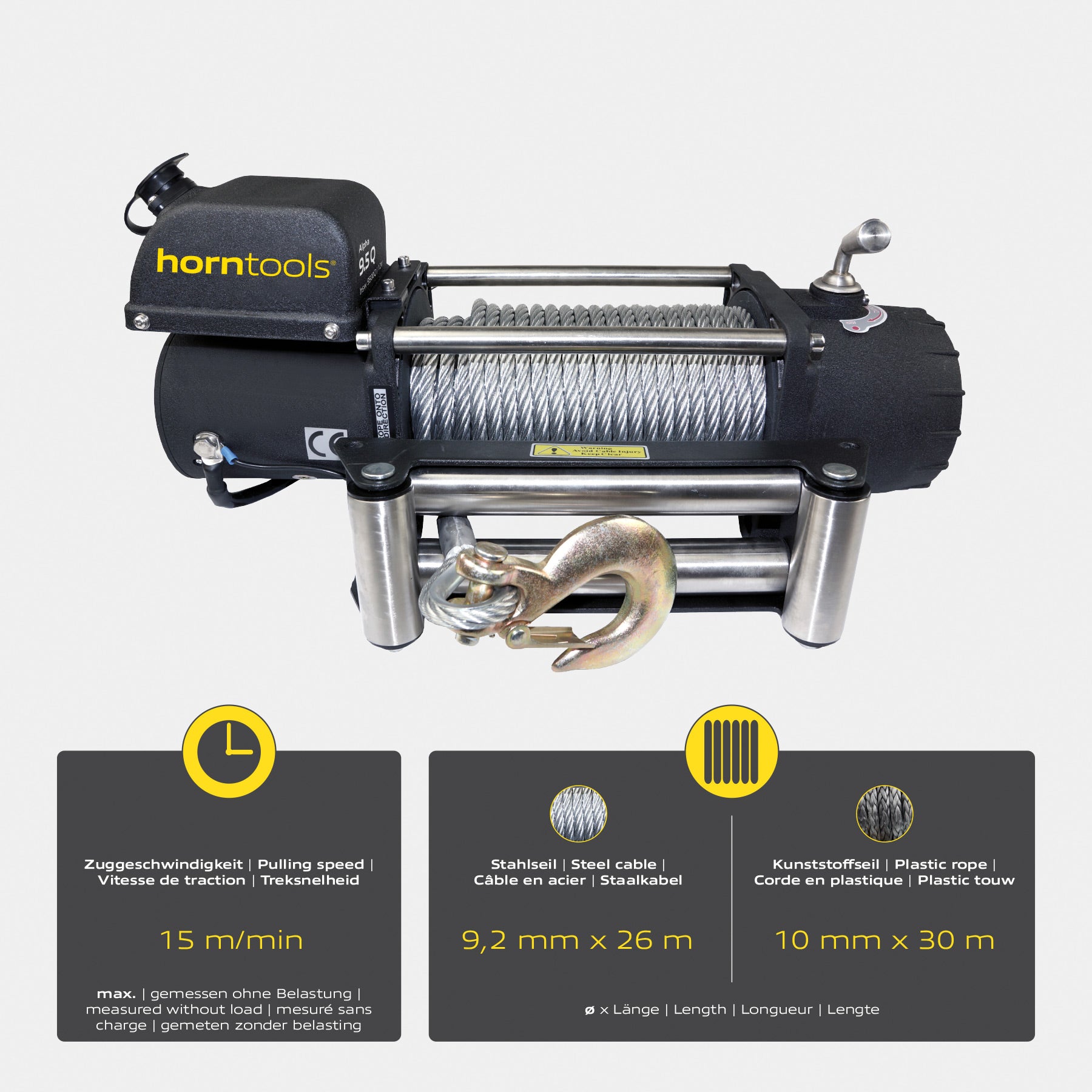 4.3 ton Alpha Quick winch