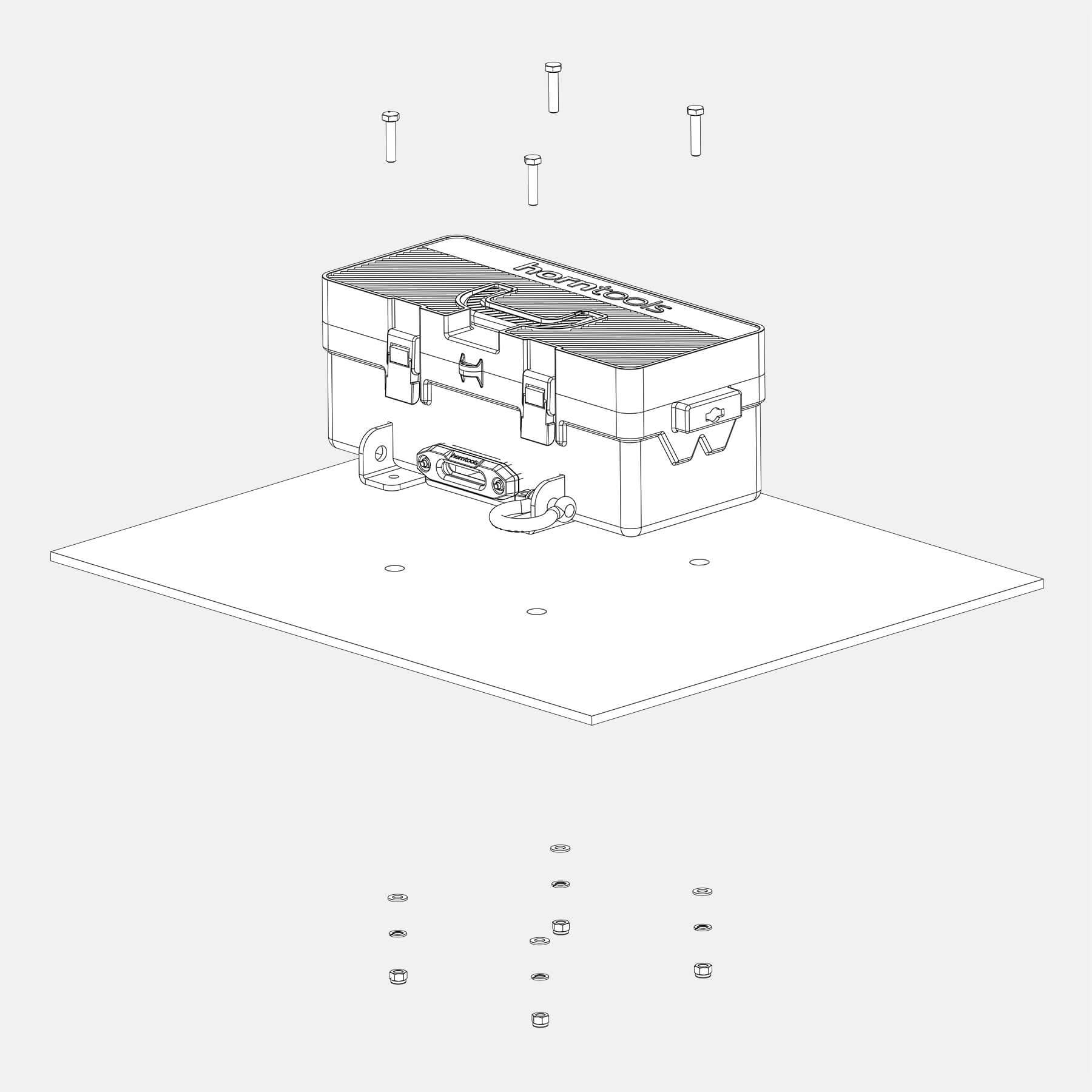 Winch Box - Mobile Seilwinde 1,8 Tonnen