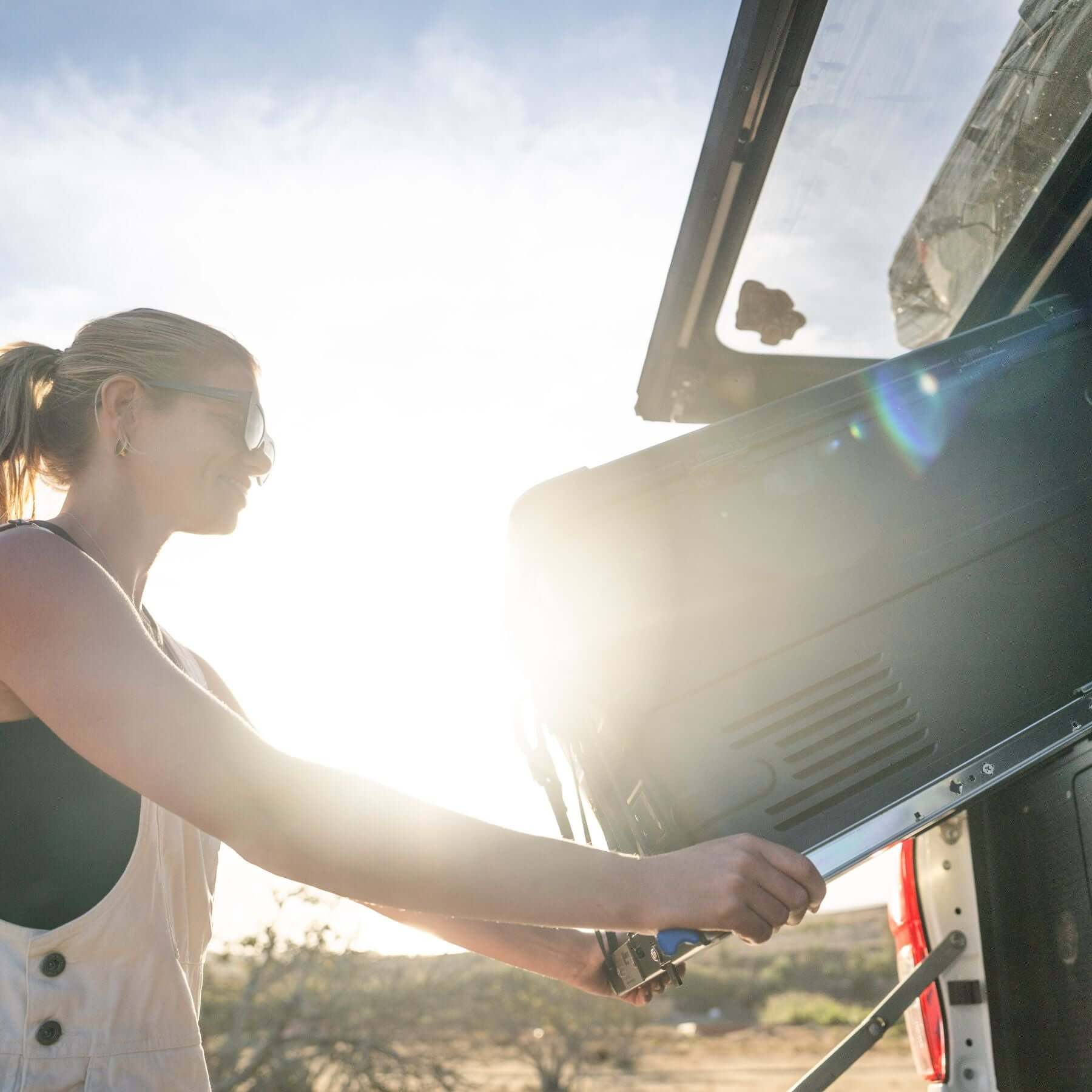 Cool box bed slide tiltable 796x574mm aluminum