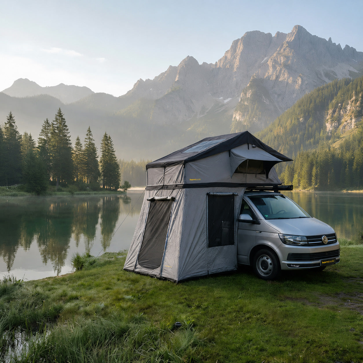 Roof tent Elements Gen II for 2 people - 140 cm - color Midnight Stone