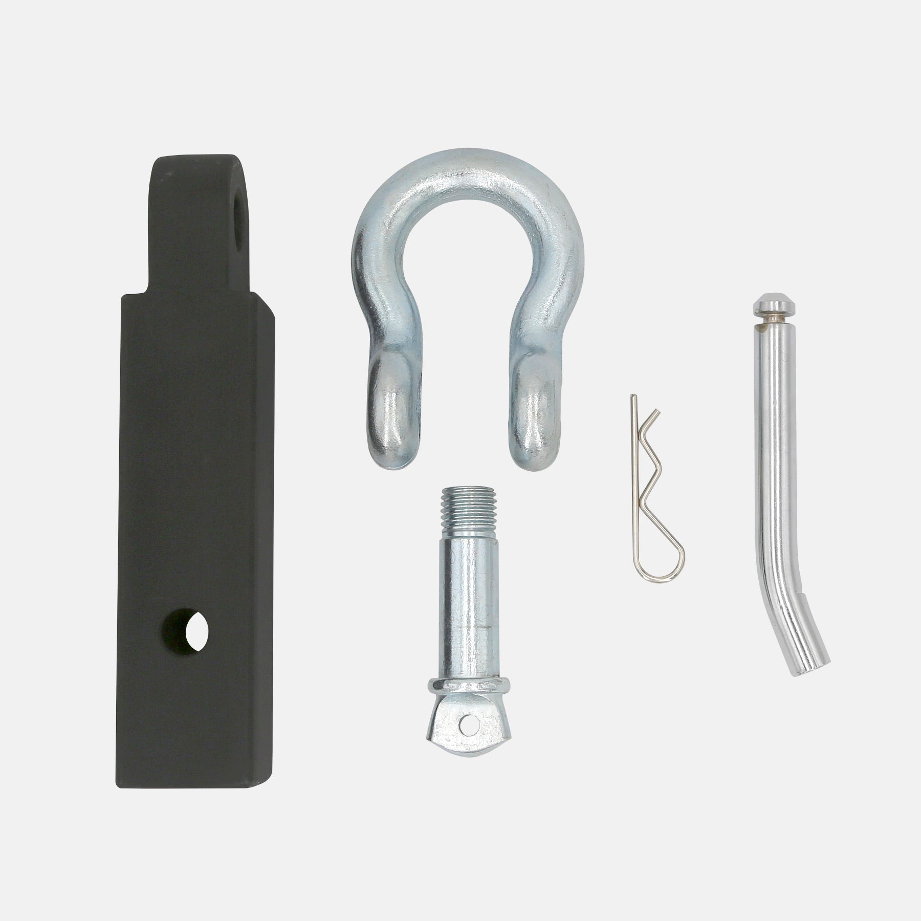 2 pouces Insert d'accouplement de remorque en aluminium avec manille Crochet de remorquage